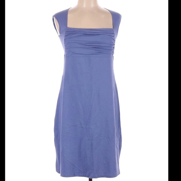 FIG Las Vegas cotton dress NWOT L (but fits like M), Made in Canada, Periwinkle - Picture 2 of 3